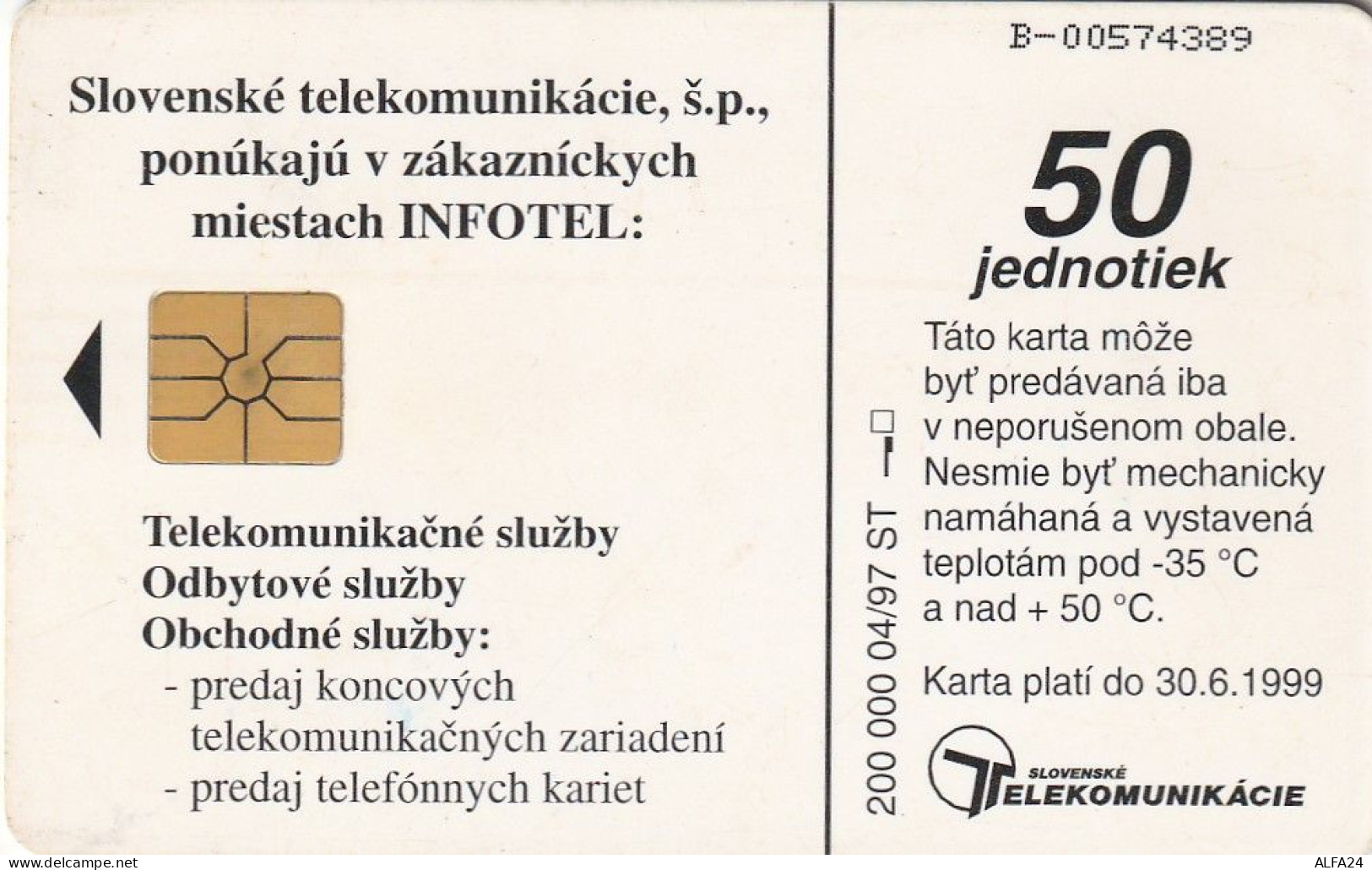 PHONE CARD SLOVACCHIA  (CV1281 - Slovaquie