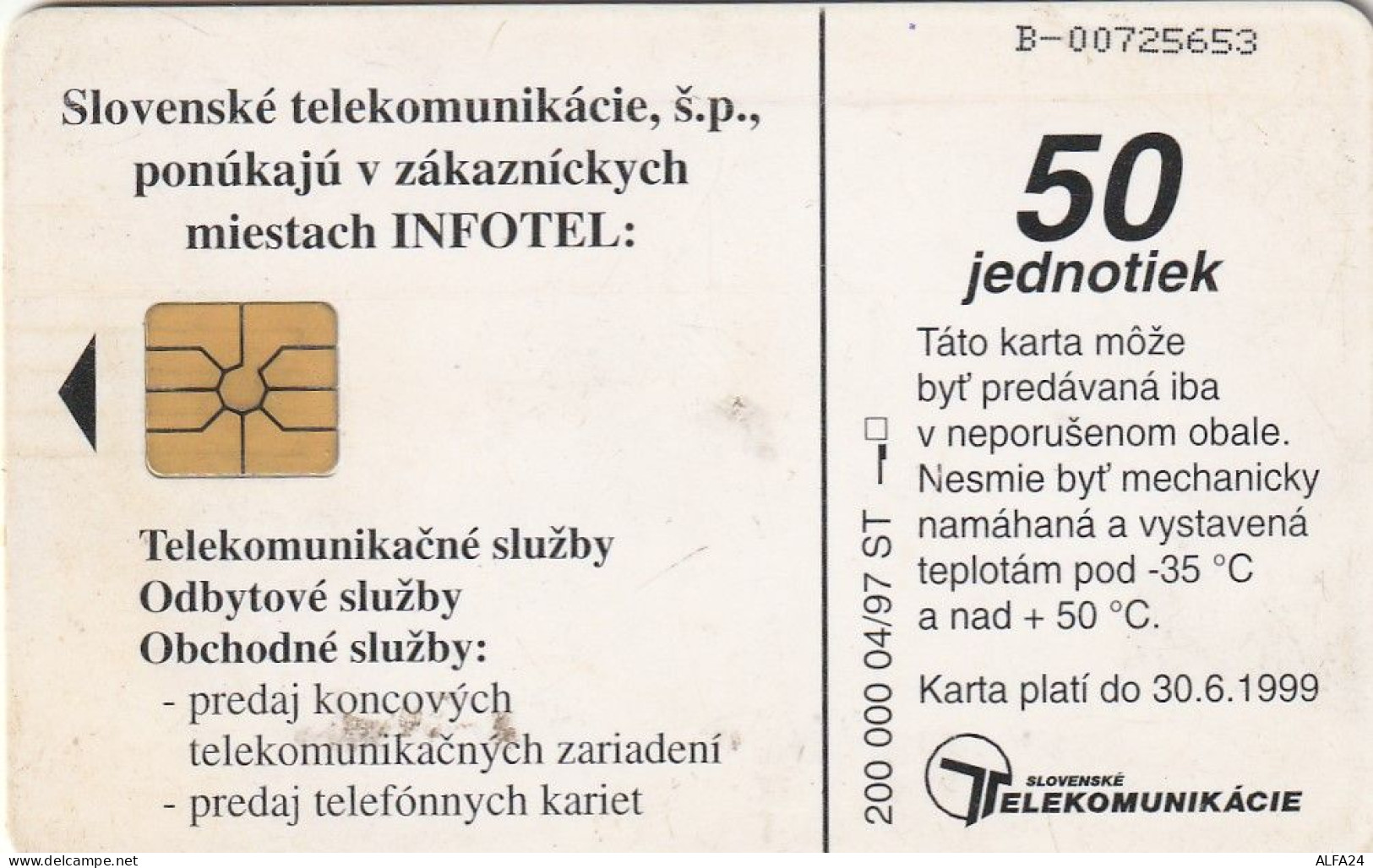 PHONE CARD SLOVACCHIA  (CV1280 - Slovaquie