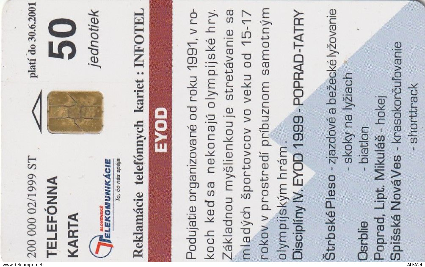 PHONE CARD SLOVACCHIA  (CV1382 - Slovaquie
