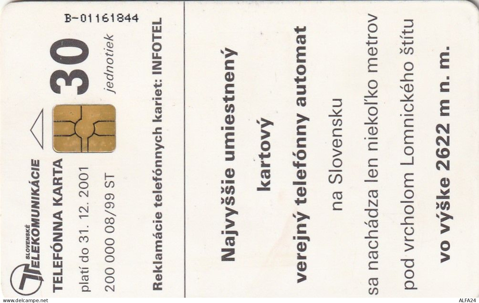 PHONE CARD SLOVACCHIA  (CV1264 - Slovaquie