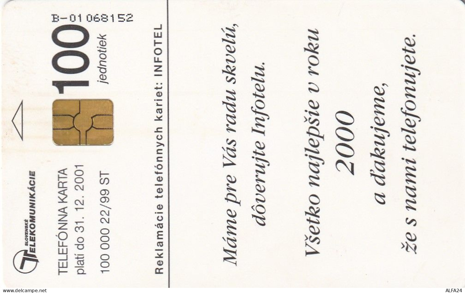 PHONE CARD SLOVACCHIA  (CV1251 - Slowakije