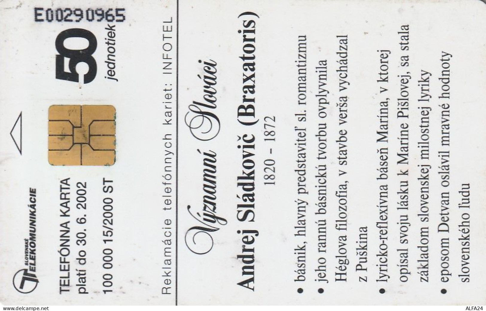 PHONE CARD SLOVACCHIA  (CV1239 - Slovakia