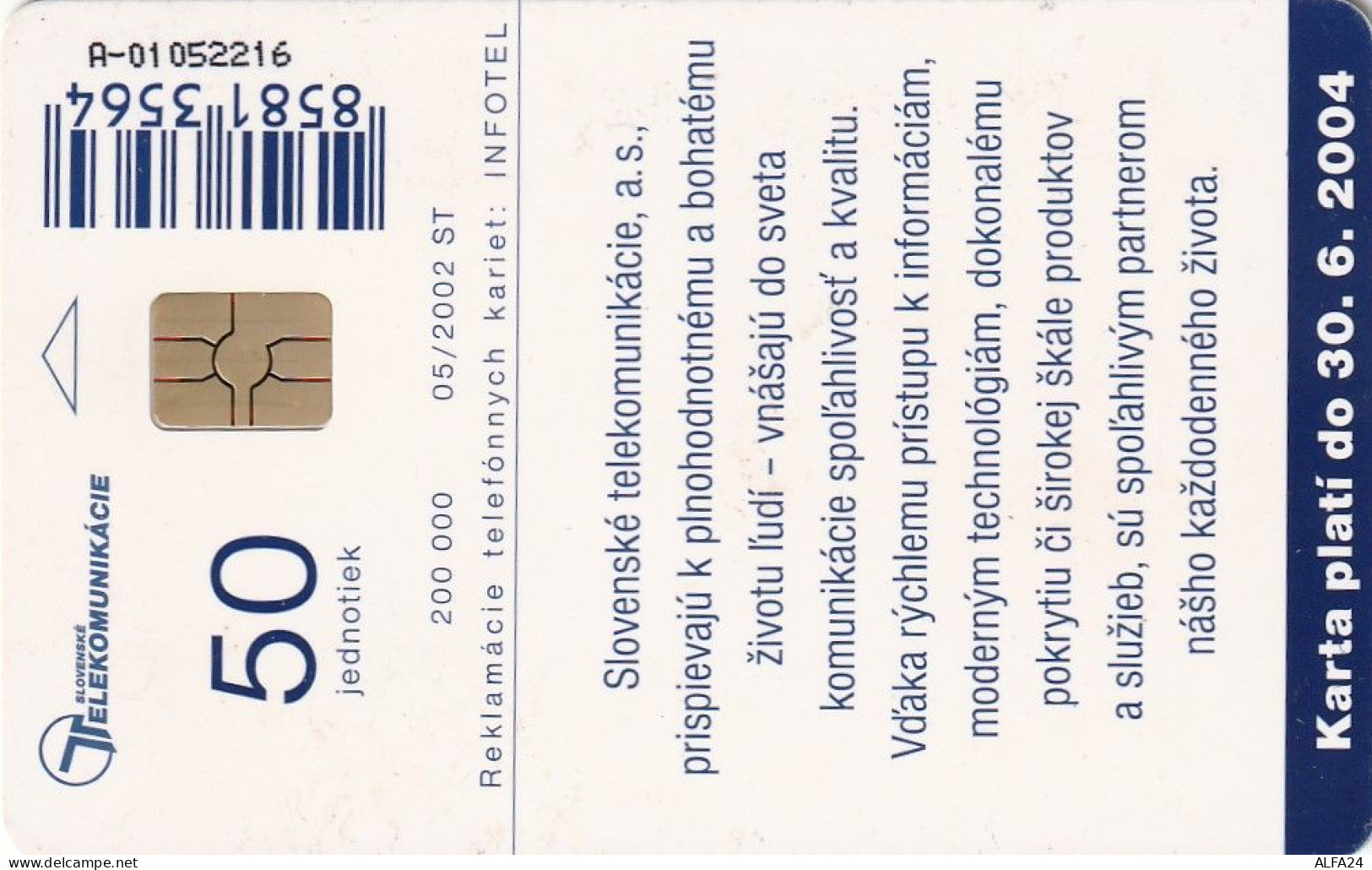 PHONE CARD SLOVACCHIA  (CV1226 - Slowakei