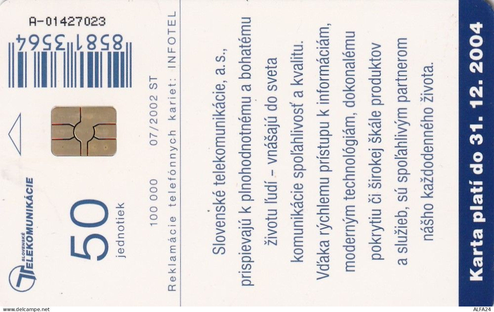 PHONE CARD SLOVACCHIA  (CV1221 - Slowakije