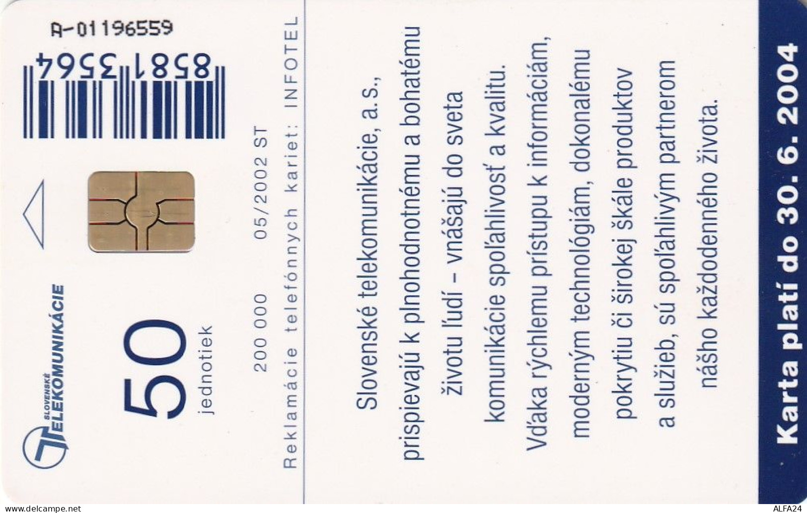 PHONE CARD SLOVACCHIA  (CV1220 - Slowakei