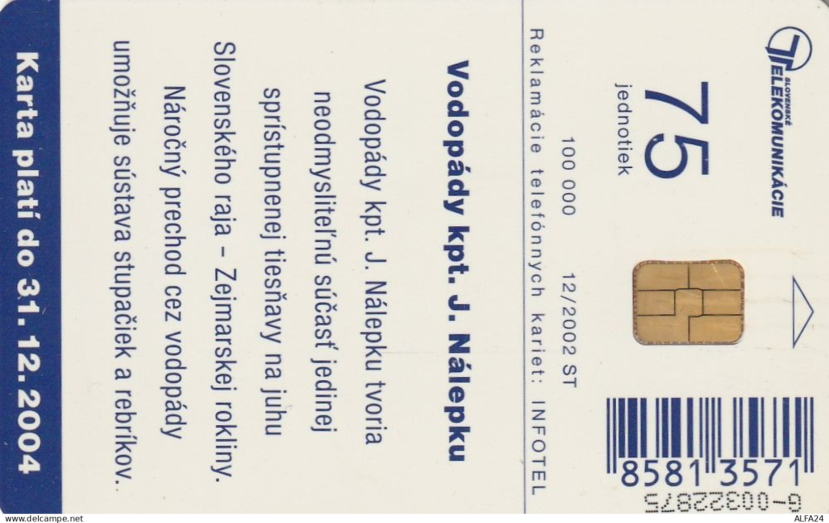 PHONE CARD SLOVACCHIA  (CV1206 - Slovaquie