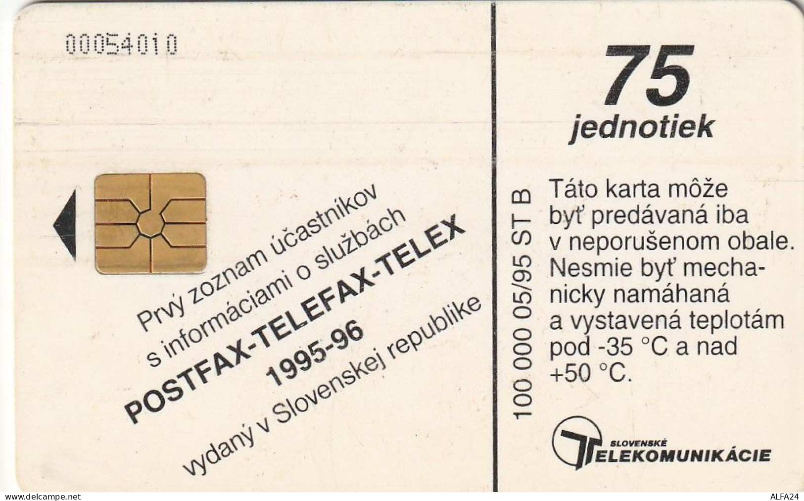 PHONE CARD SLOVACCHIA  (CV1189 - Slovaquie