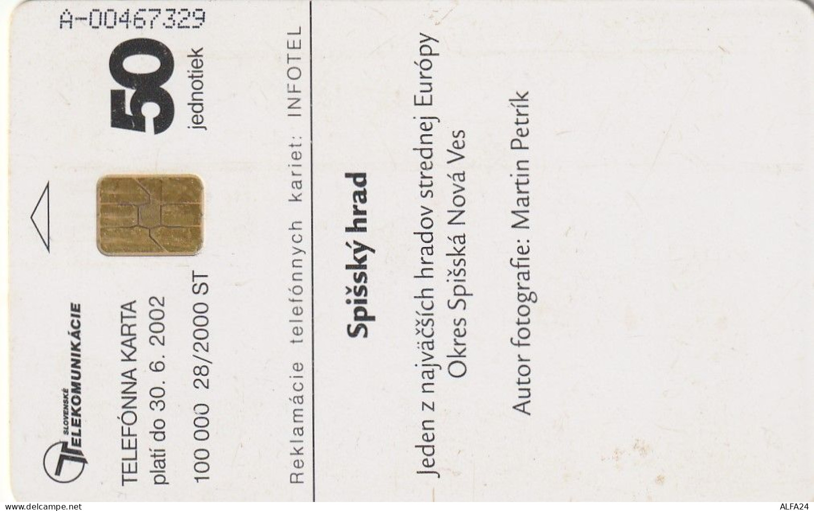 PHONE CARD SLOVACCHIA  (CV1164 - Slowakije