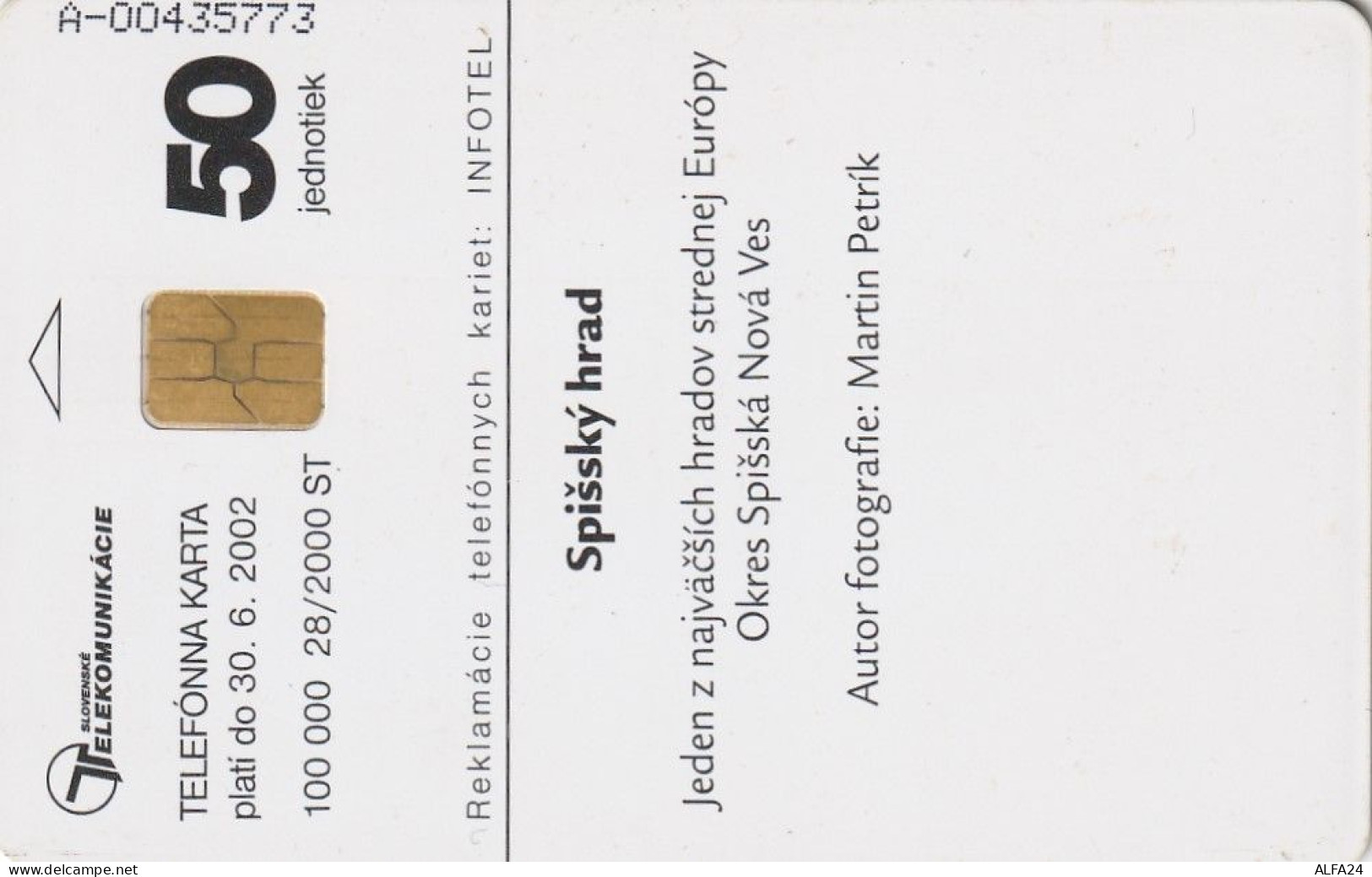 PHONE CARD SLOVACCHIA  (CV1163 - Slovakia