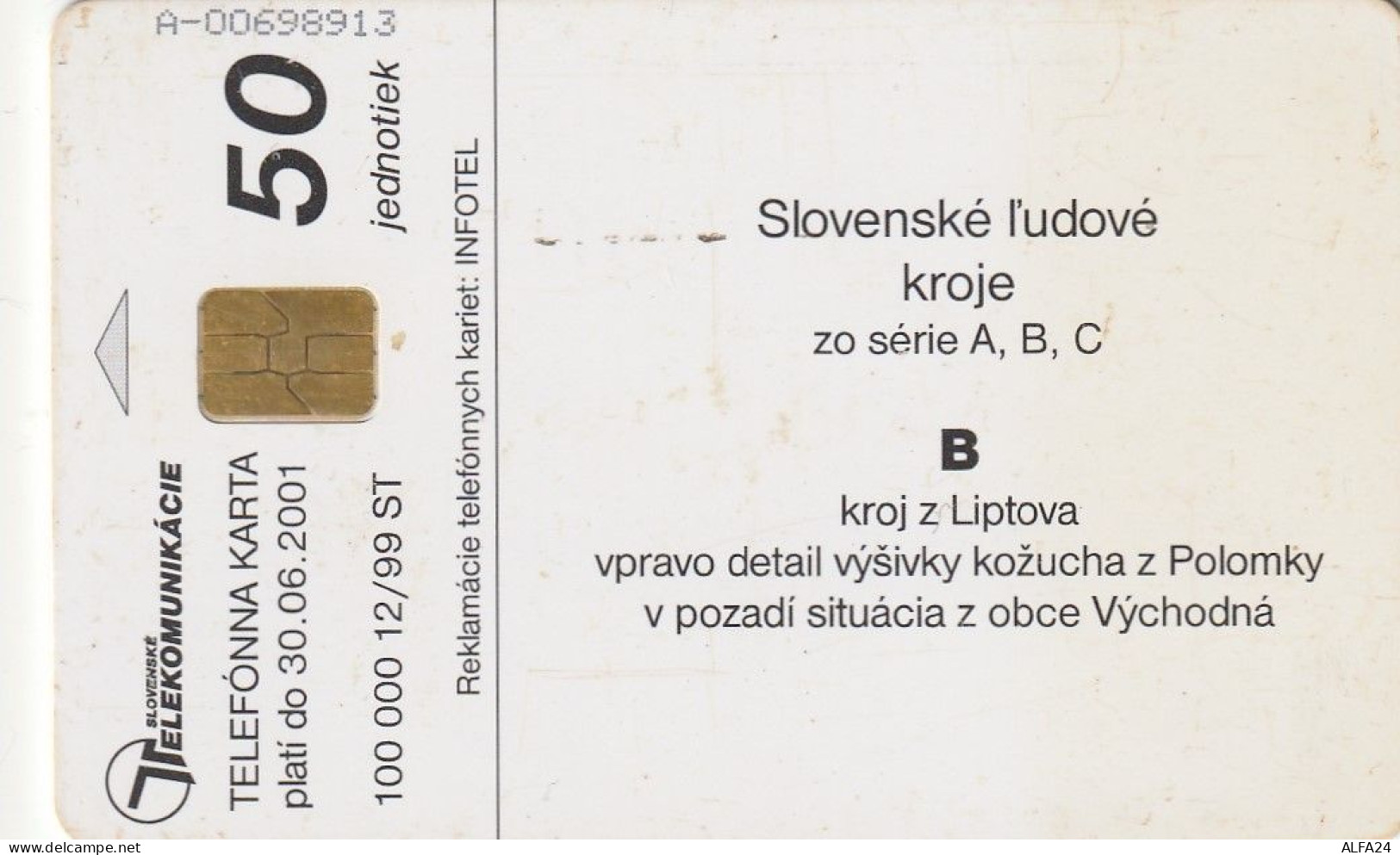 PHONE CARD SLOVACCHIA  (CV1139 - Slowakei