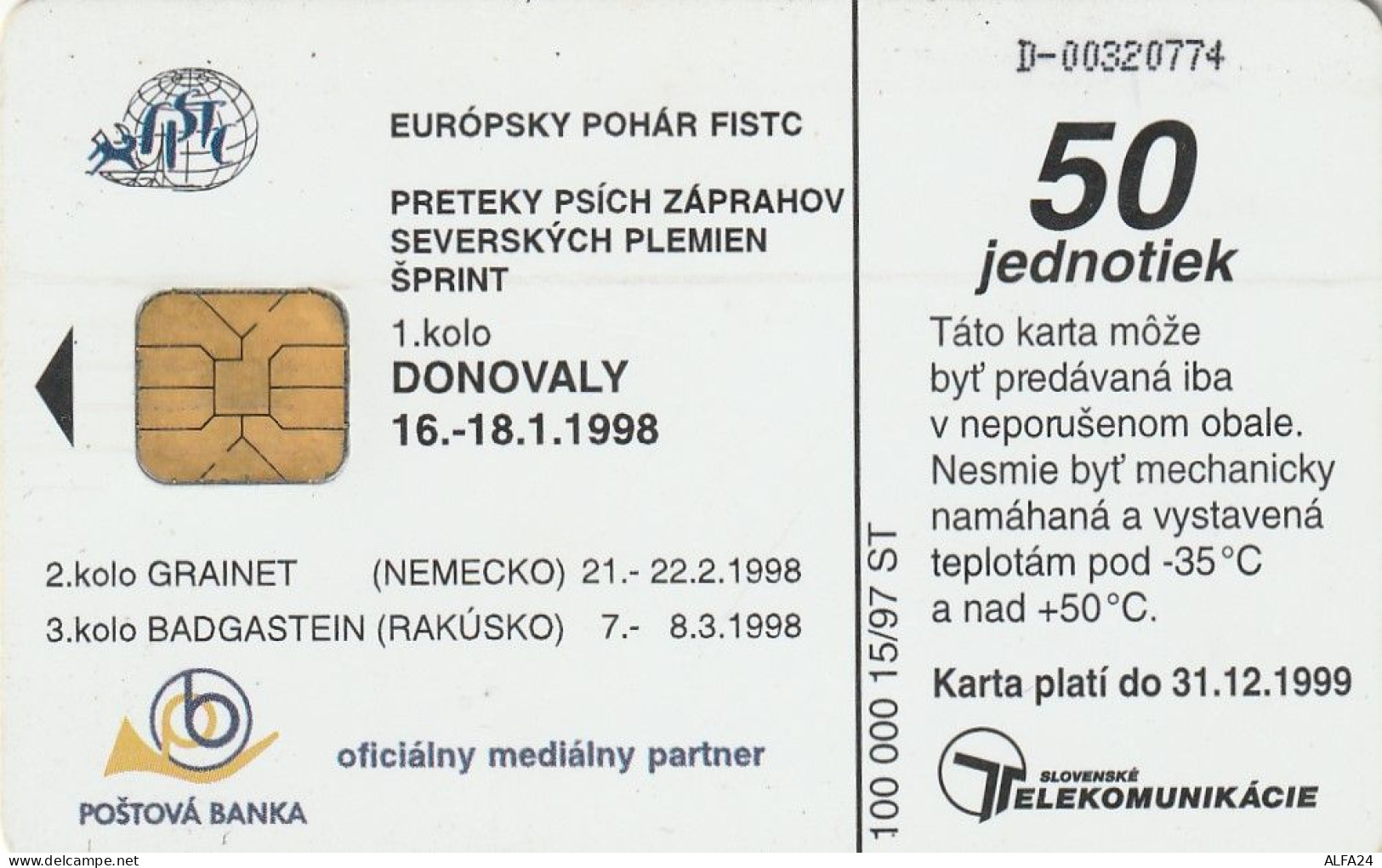 PHONE CARD SLOVACCHIA  (CV1132 - Slovaquie