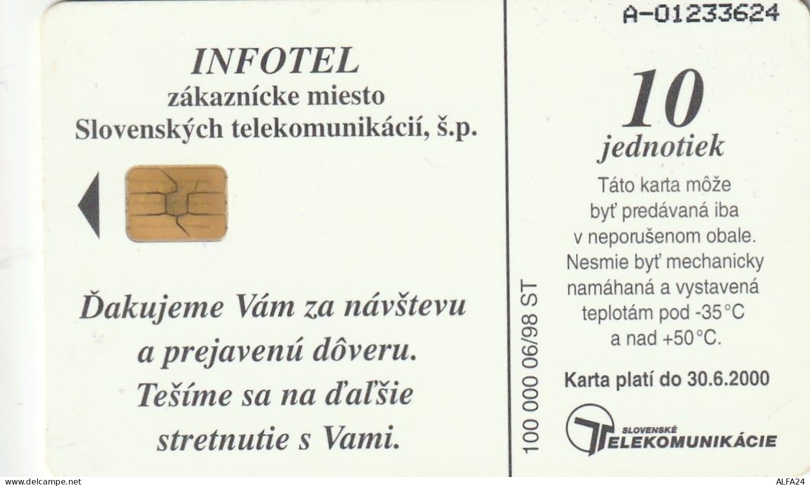 PHONE CARD SLOVACCHIA  (CV1143 - Slovacchia