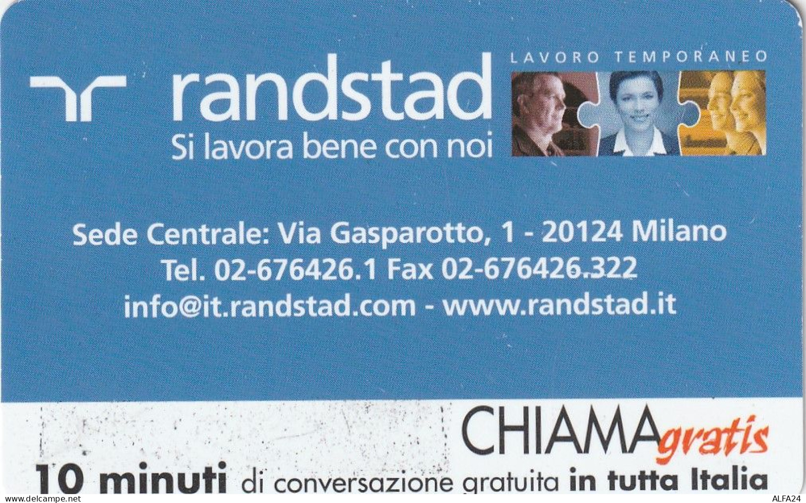 CHIAMAGRATIS MASTER/PROTOTIPO 291 RANDSTAD  (CV1841 - Private-Omaggi