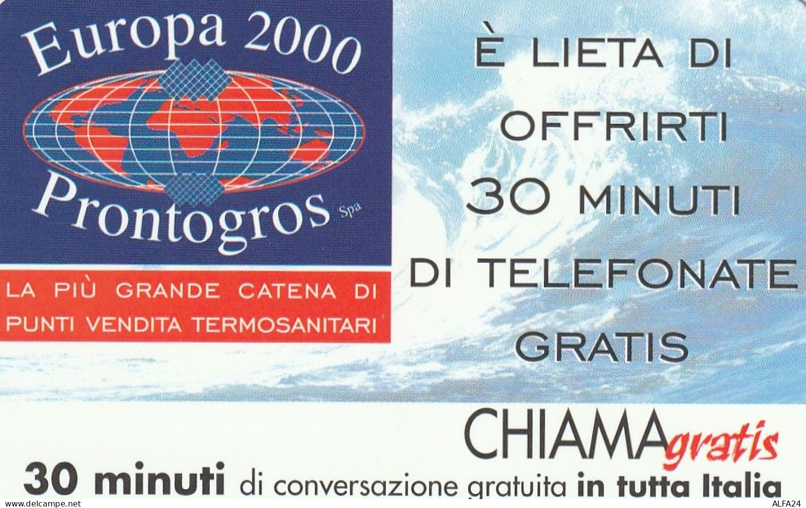 CHIAMAGRATIS MASTER/PROTOTIPO 415 EUROPA 2000  (CV1832 - Private-Omaggi