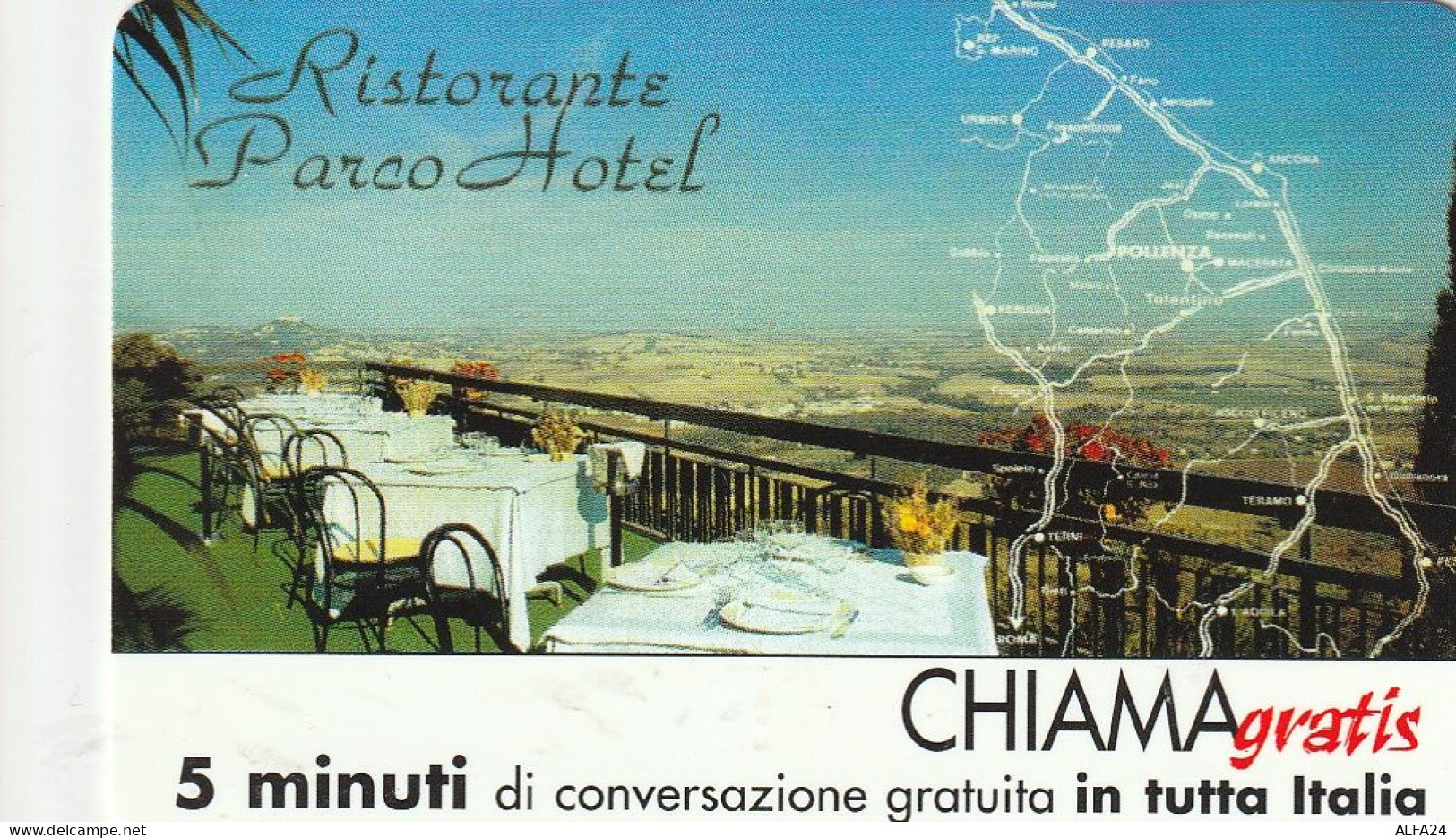 CHIAMAGRATIS MASTER/PROTOTIPO 574 RIST PARCO HOTEL  (CV1759 - Private-Omaggi