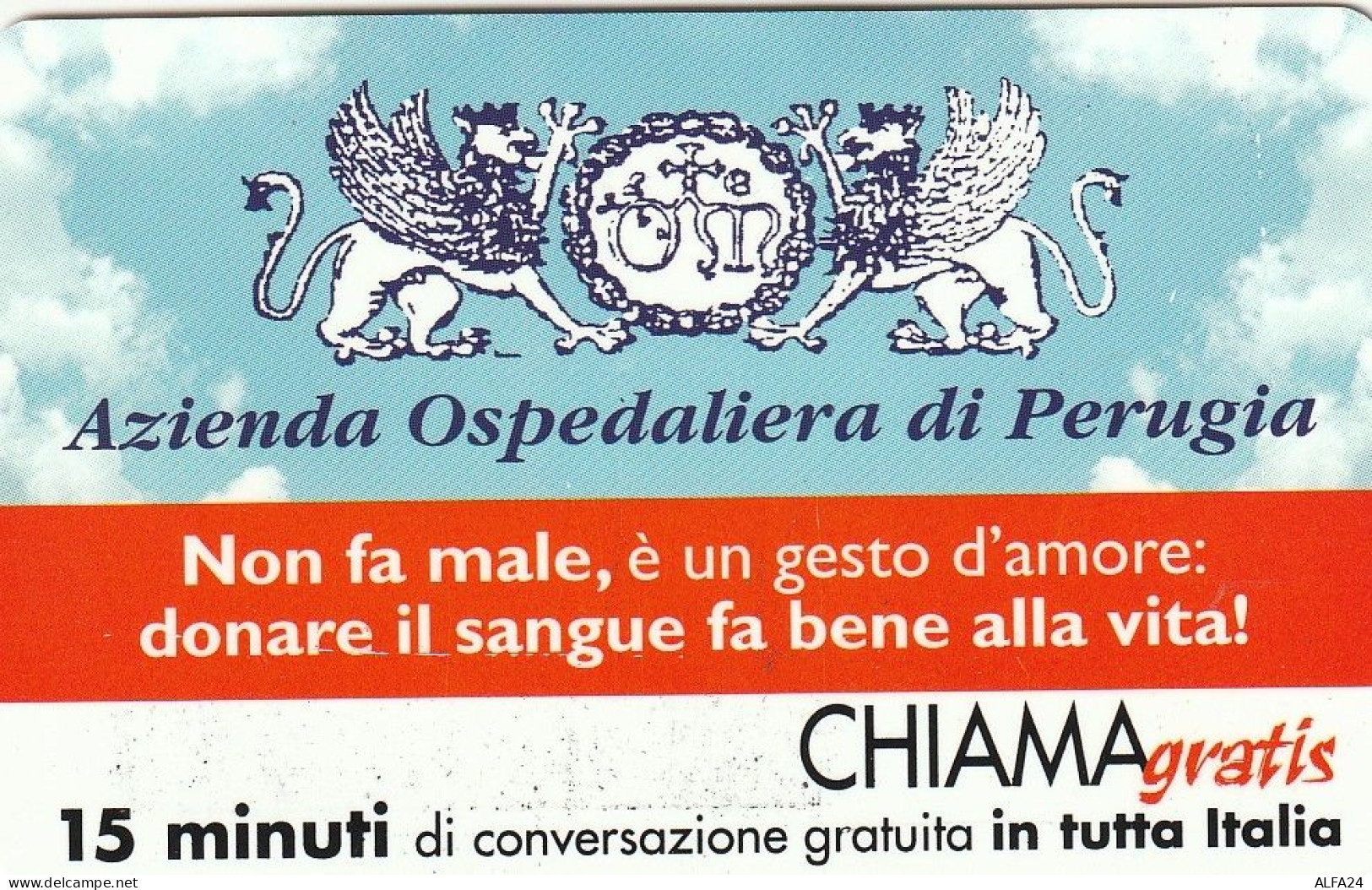 CHIAMAGRATIS MASTER/PROTOTIPO 243 AZ OSPED PERUGIA  (CV1730 - Private-Omaggi