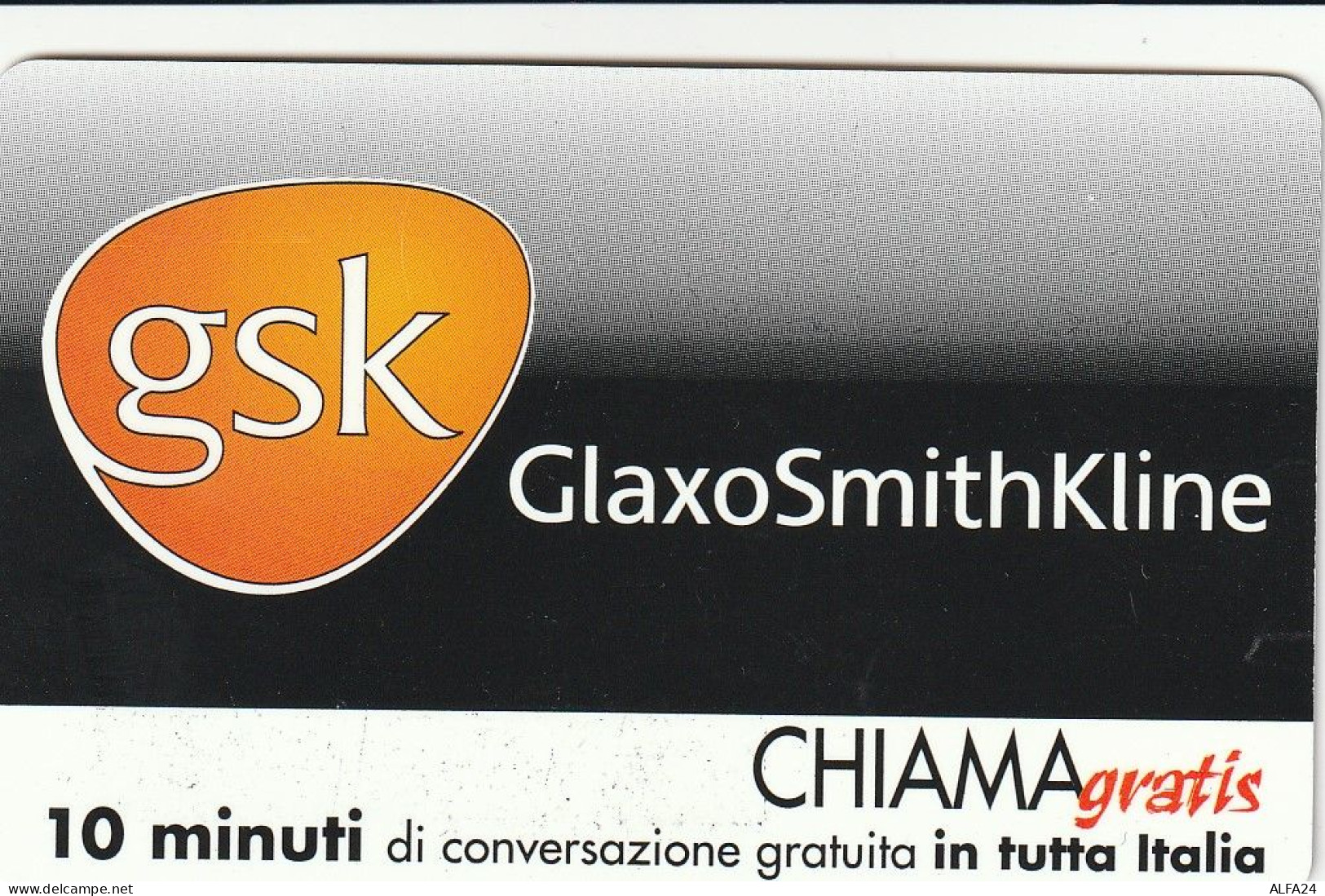 CHIAMAGRATIS MASTER/PROTOTIPO 236 GSK GLAXO  (CV1722 - Private-Omaggi