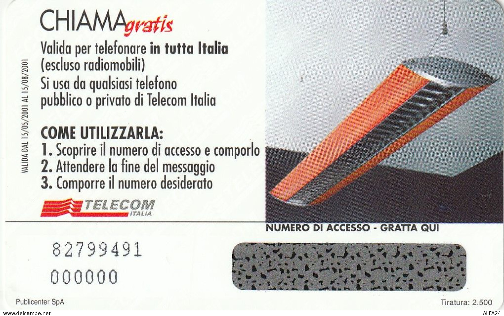 CHIAMAGRATIS MASTER/PROTOTIPO 123 ZUMTOBELL  (CV1717 - Private-Omaggi