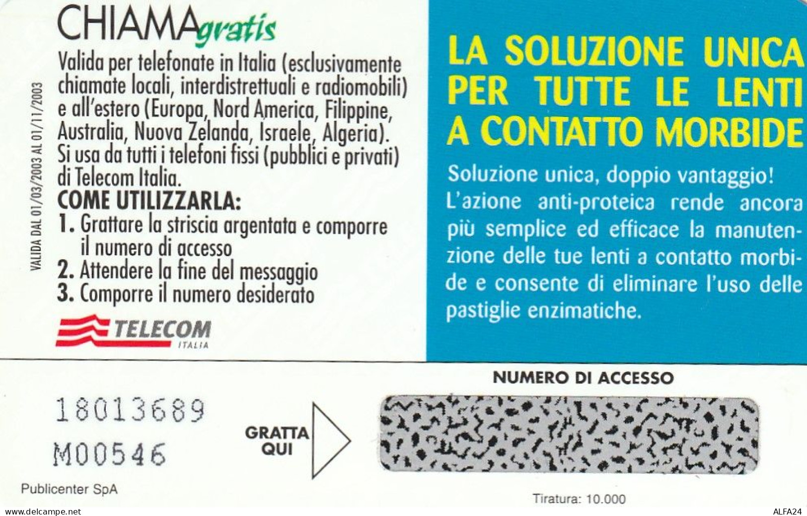 CHIAMAGRATIS MASTER/PROTOTIPO 552 BAUSH LOMB  (CV1706 - Privé - Hulde