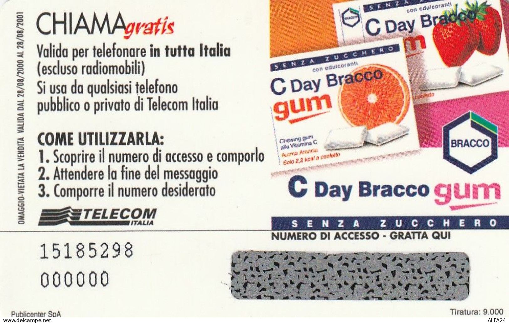 CHIAMAGRATIS MASTER/PROTOTIPO 31 BRACCO  (CV1669 - Private-Omaggi