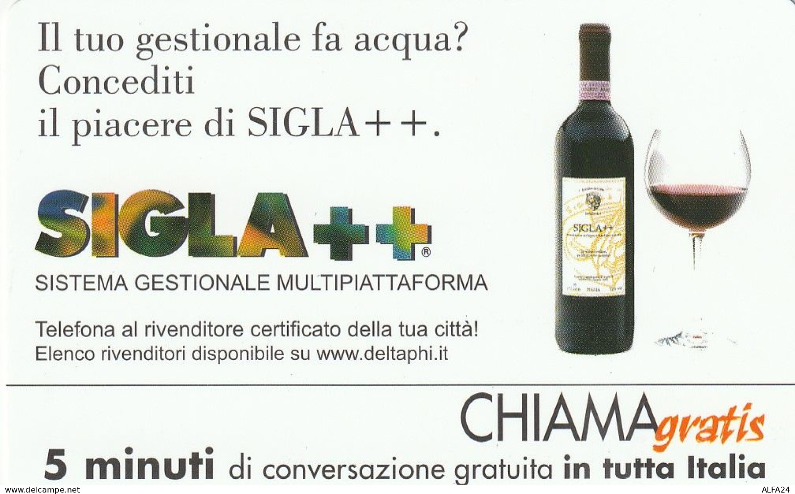 CHIAMAGRATIS MASTER/PROTOTIPO 78 SIGLA++  (CV1670 - Private-Omaggi