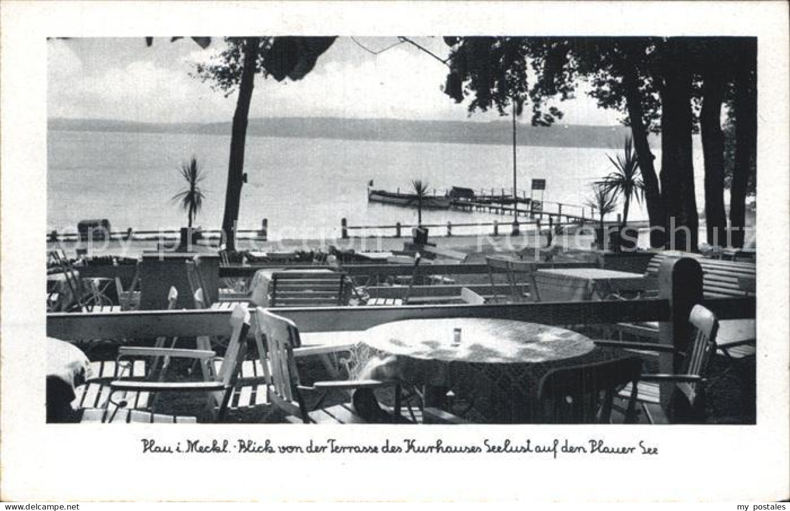 42601031 Plau Mecklenburg Terrasse Kurhaus Seelust Plauer See Plau Am See - Plau