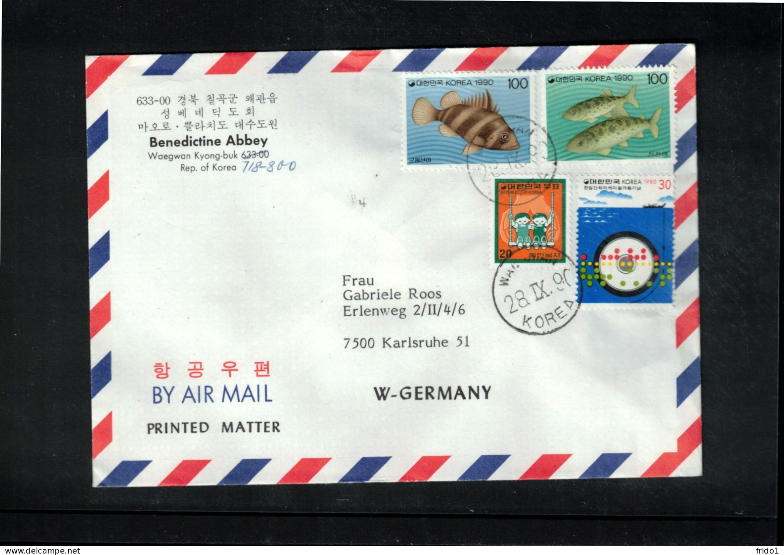 South Korea 1990 Interesting Airmail Letter - Corée Du Sud