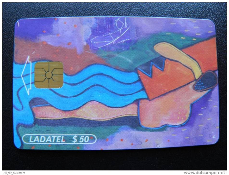 Chip Phone Card From Mexico, Ladatel Telmex, Zodiac Astrology Acvario - Mexique