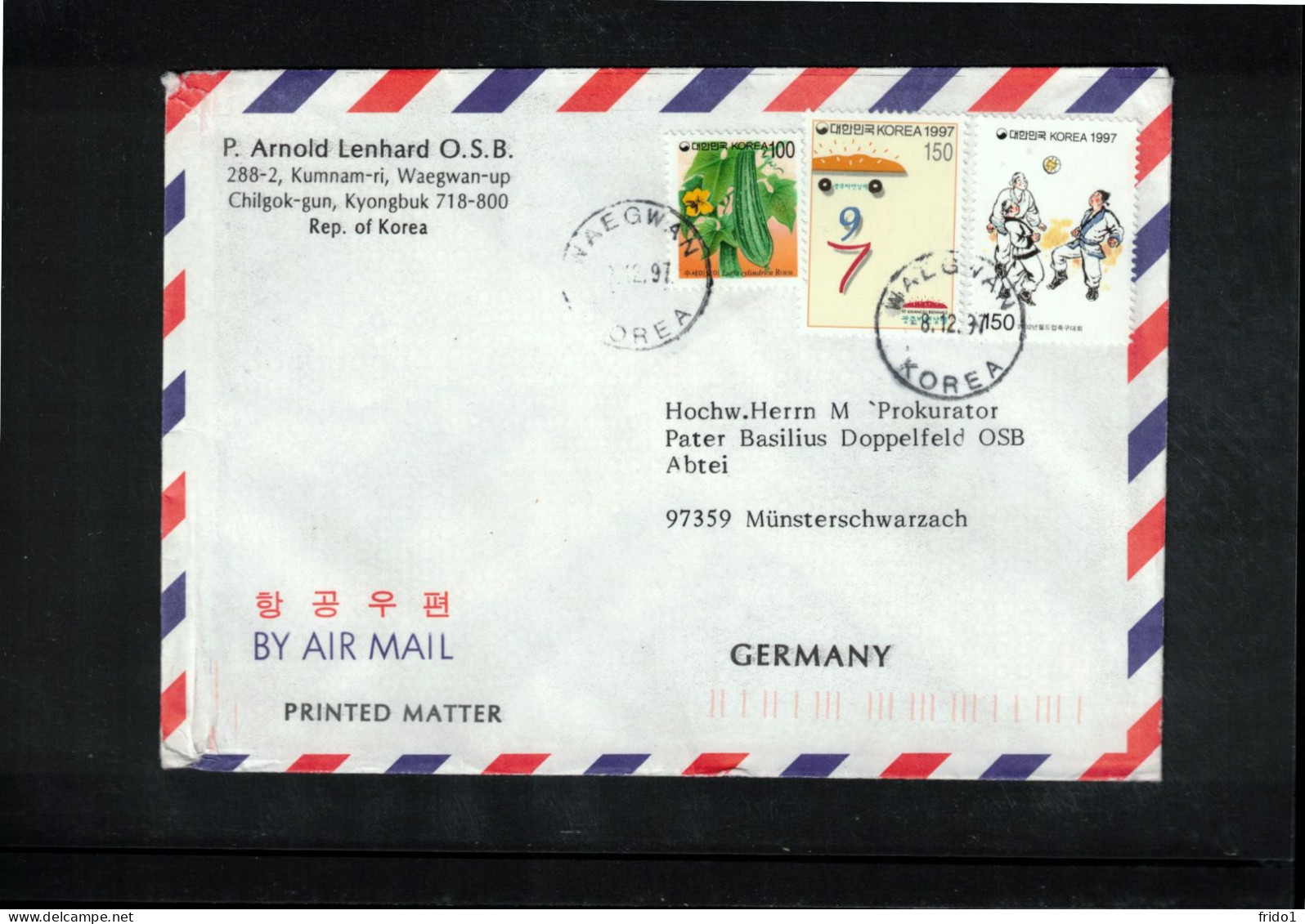 South Korea 1997 Interesting Airmail Letter - Corée Du Sud