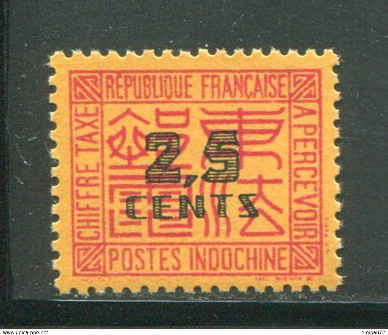 INDOCHINE- Taxe Y&T N°62- Neuf Avec Charnière * - Impuestos