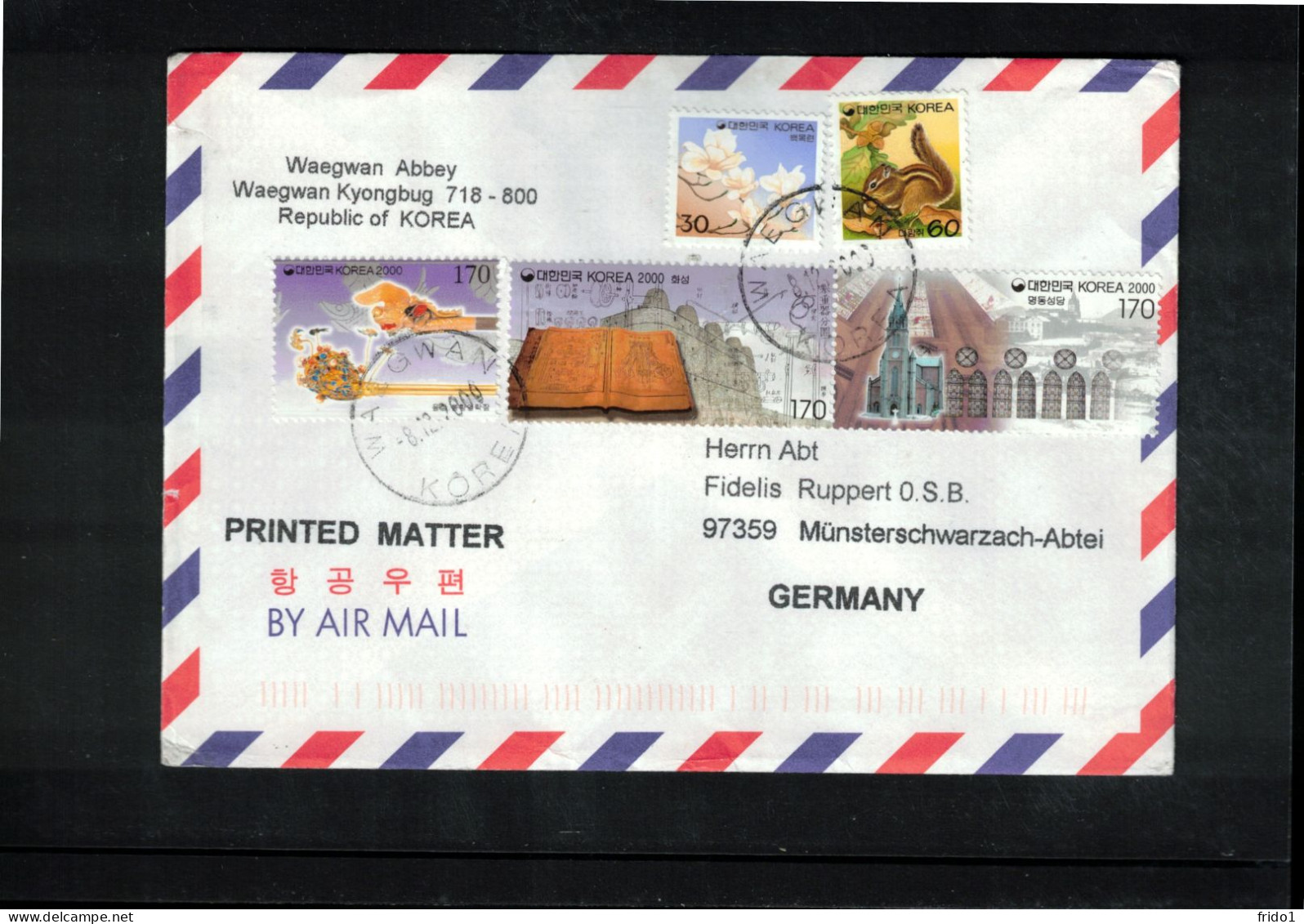 South Korea 2000 Interesting Airmail Letter - Corée Du Sud