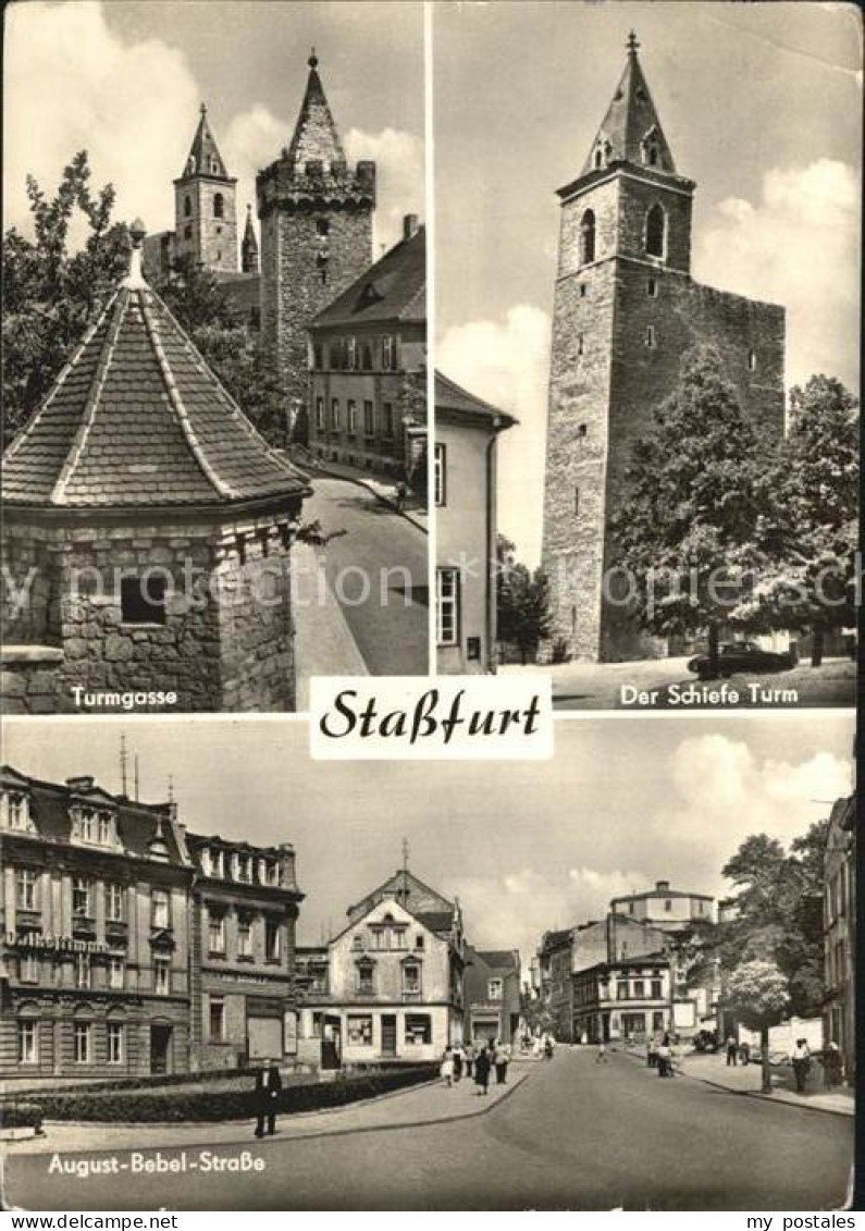 42599919 Stassfurt Schiefe Turm Turmgasse August Bebel Strasse Stassfurt - Stassfurt