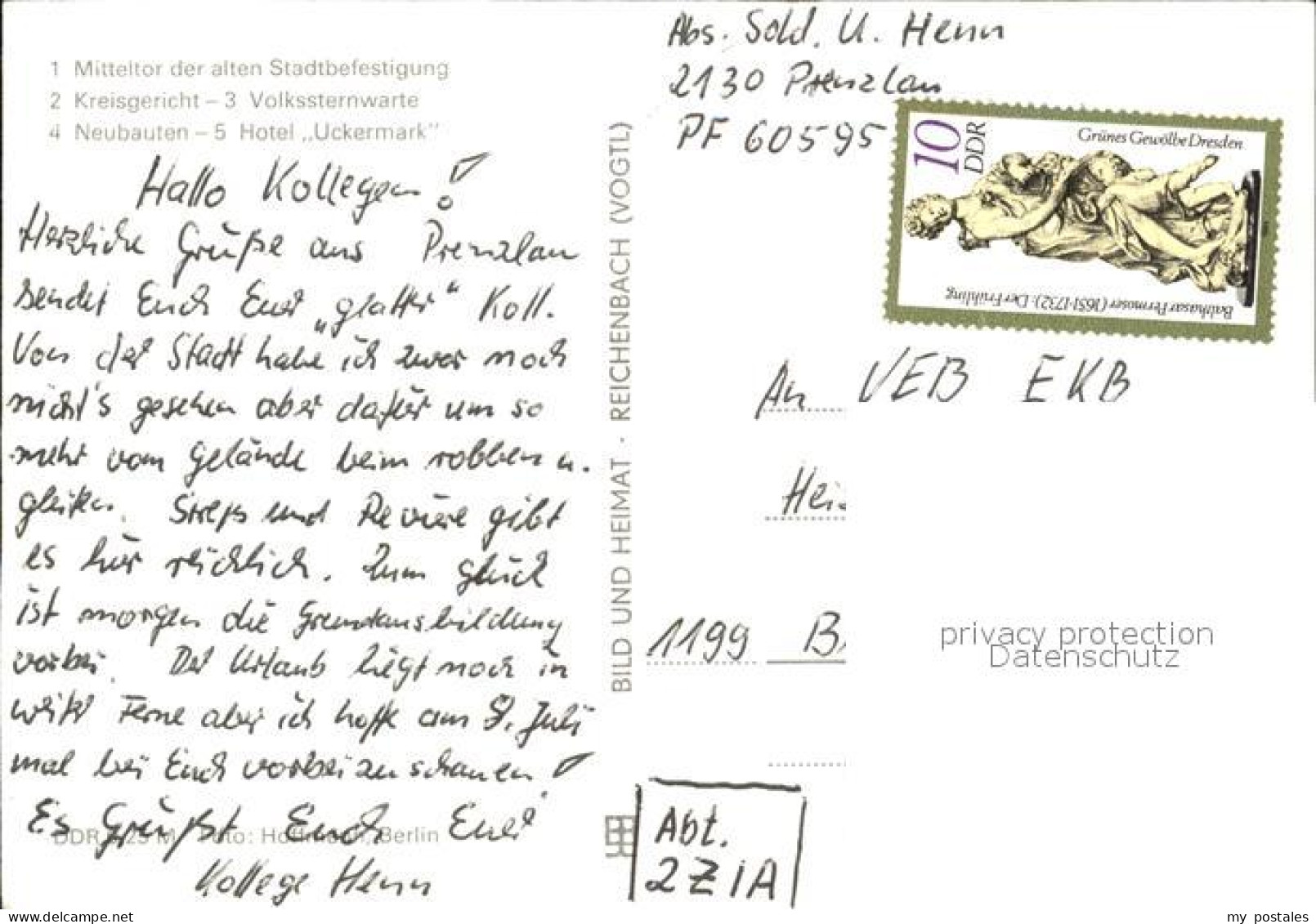 42599362 Prenzlau Mitteltor Kreisgericht Volkssternwarte Prenzlau - Prenzlau