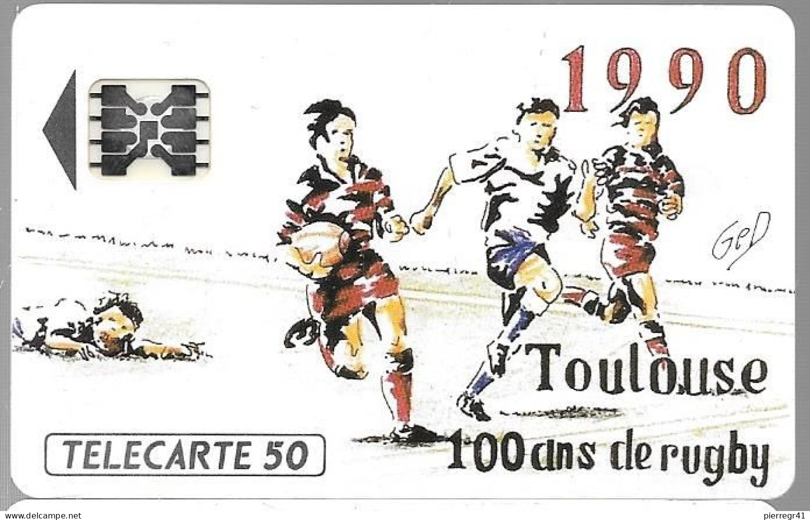 CARTE-PRIVEE-1990-D483-SC5Ab-STADE TOULOUSAIN 100ANS-N°imp21945-1000ex-NEUVE-TBE/LUXE-RARE - Ad Uso Privato