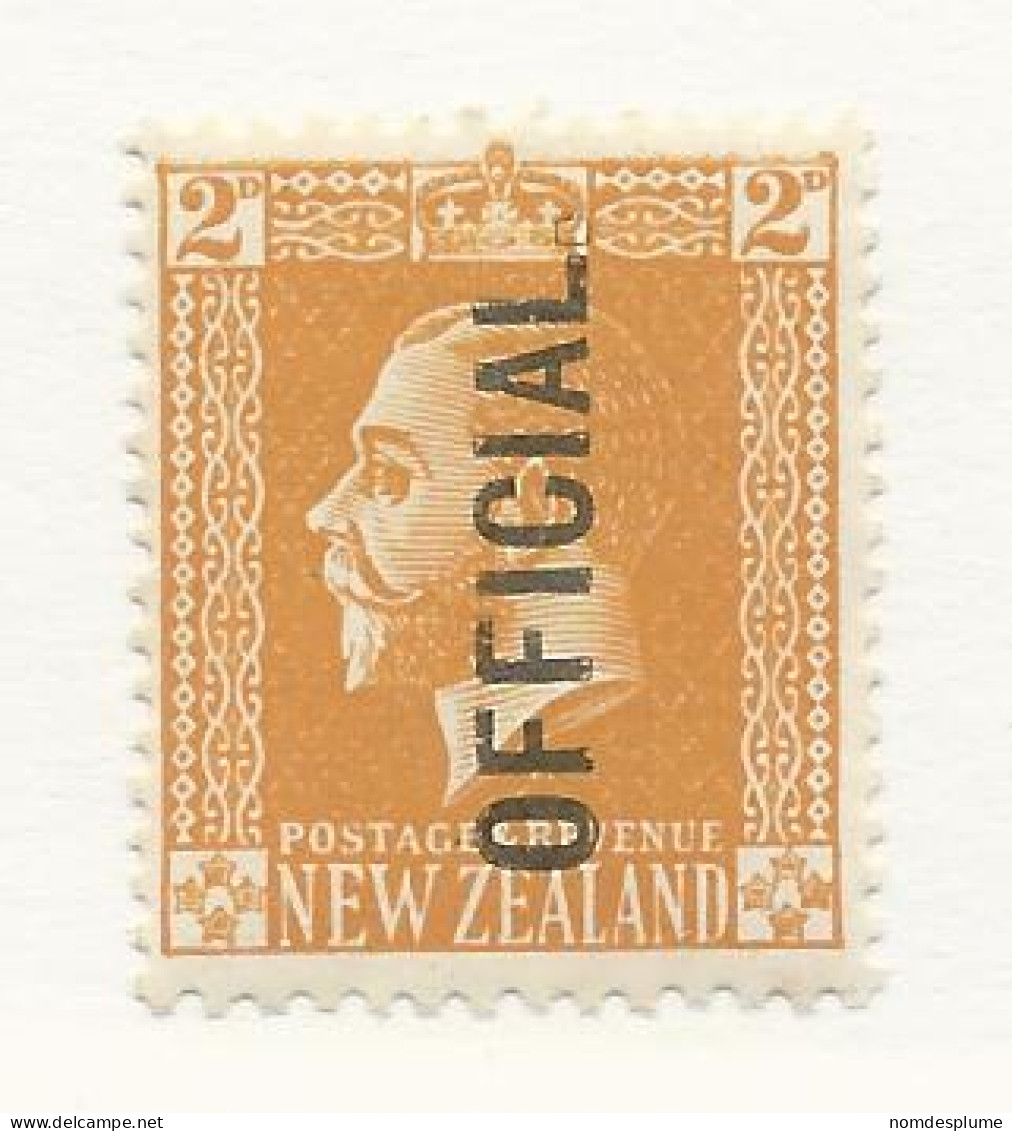 25911) New Zealand 1912 Official Stop Outline Only Mint Hinge * - Servizio