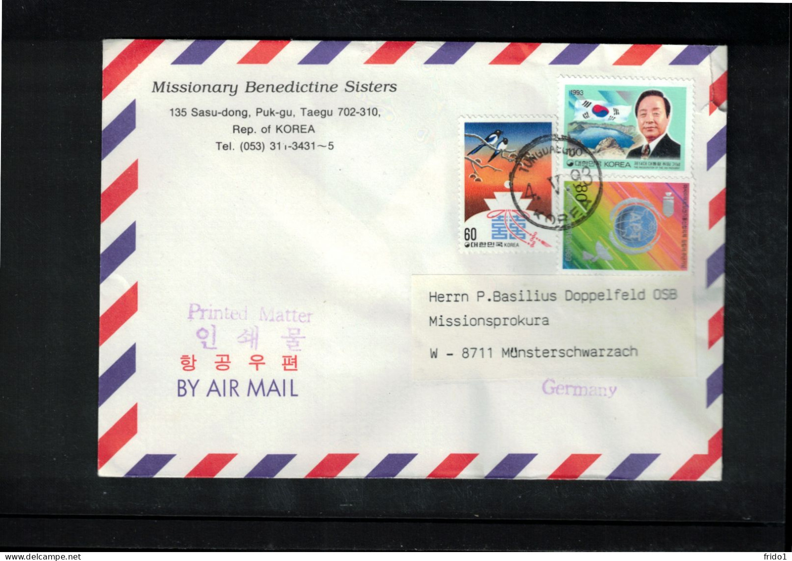 South Korea 1993 Interesting Airmail Letter - Corée Du Sud