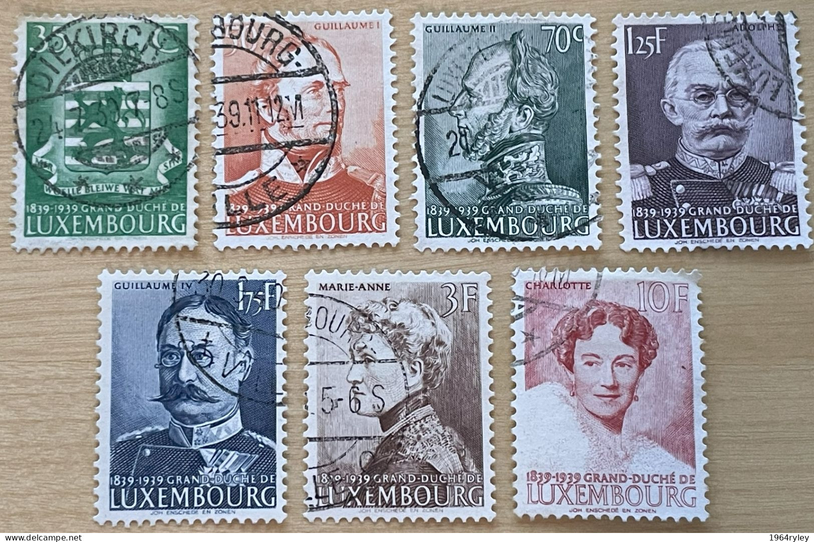 LUXEMBOURG - (0) - 1939 - # 312/321   7 STAMPS - Oblitérés