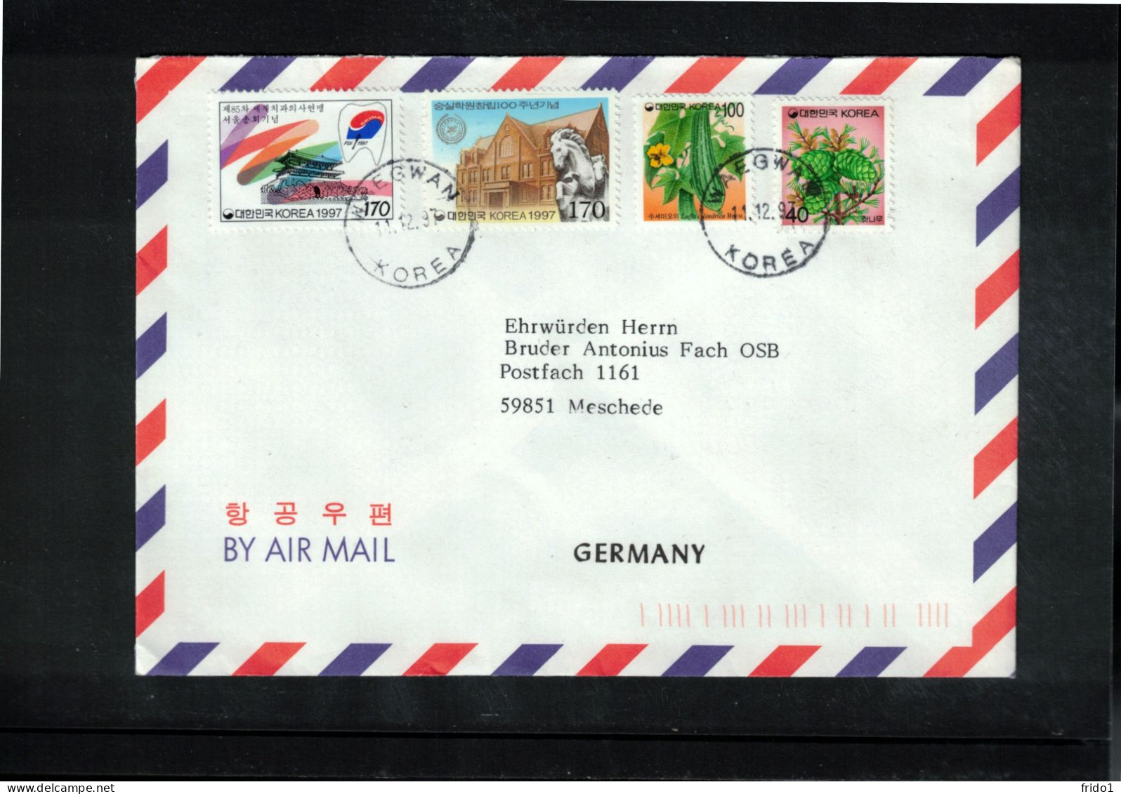 South Korea 1997 Interesting Airmail Letter - Corée Du Sud