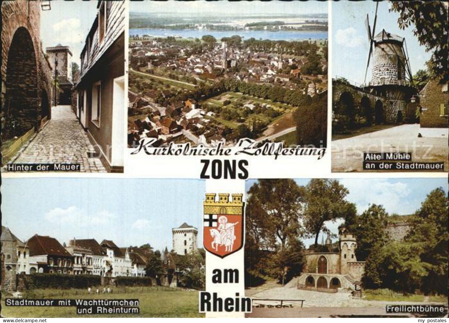 42595955 Zons Stadtmauer Wachttuerme Rheinturm Freilichtbuehne Alte Muehle Dorma - Dormagen