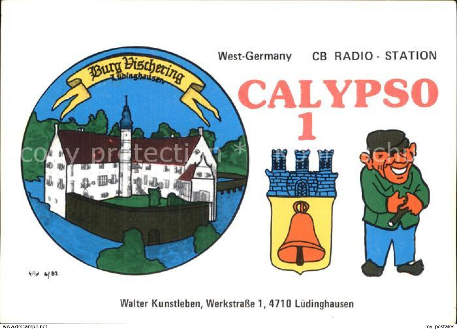 42595854 Luedinghausen Burg Calypso 1 CB Funkkarte Luedinghausen - Luedinghausen