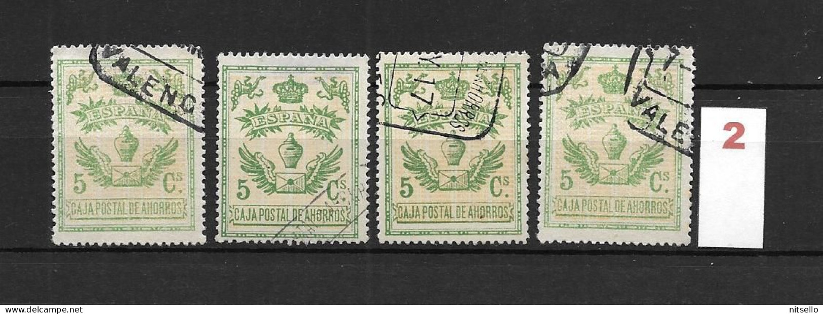 LOTE 1891 B  ///   ESPAÑA 1918 CAJA POSTAL DE AHORROS 5 CTMOS         ¡¡¡ LIQUIDACION - JE LIQUIDE - SIEDLUNG !!! - Fiscaux