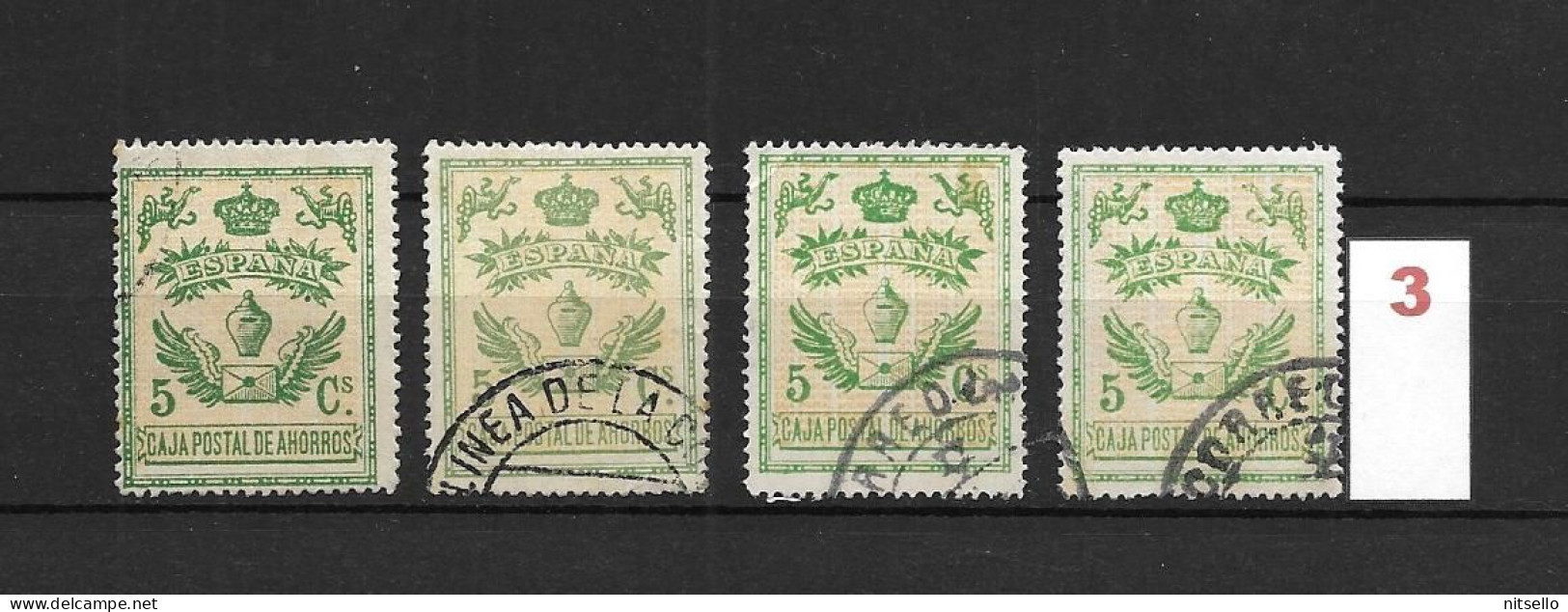 LOTE 1891 B  ///   ESPAÑA 1918 CAJA POSTAL DE AHORROS 5 CTMOS         ¡¡¡ LIQUIDACION - JE LIQUIDE - SIEDLUNG !!! - Fiscaux