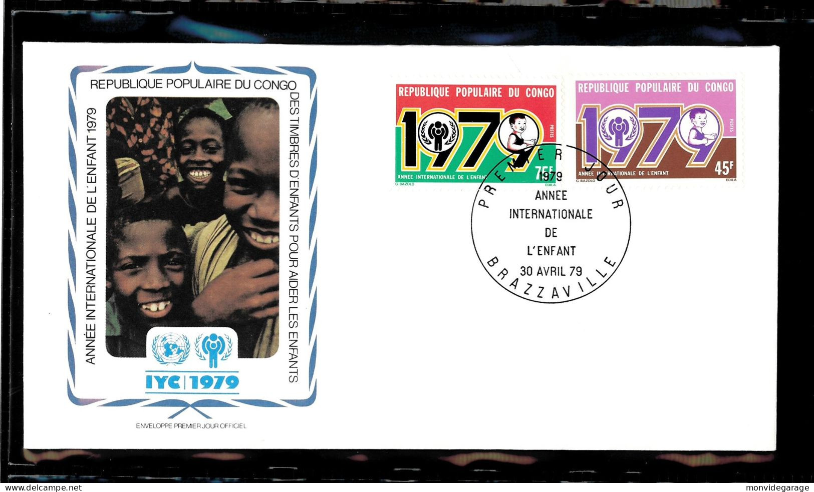 République Populaire Du Congo - Année Internationale De L'enfant 1979 - Premier Jour - IJDK 017 - UNICEF