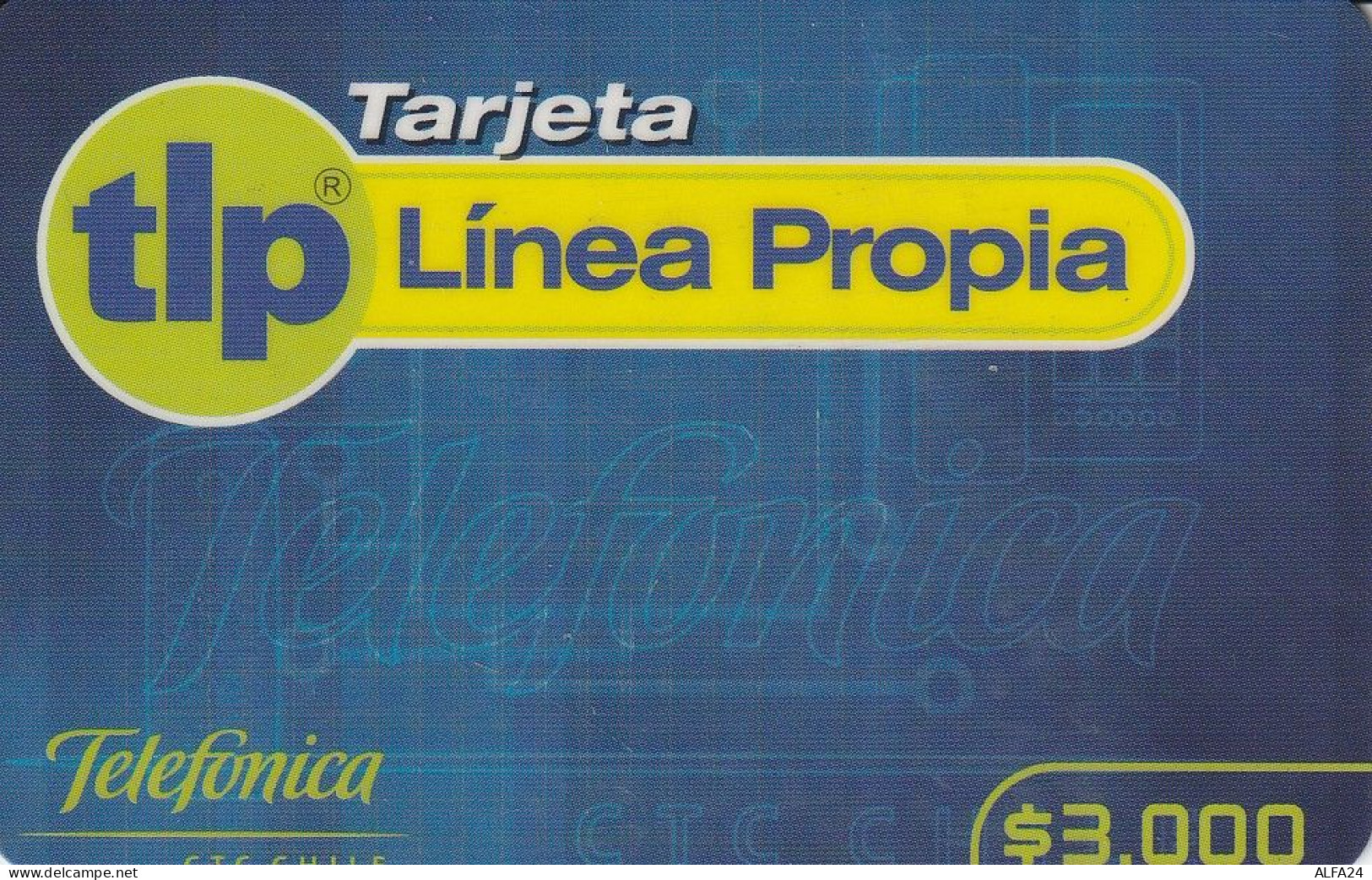 PREPAID PHONE CARD CILE  (CV4161 - Cile