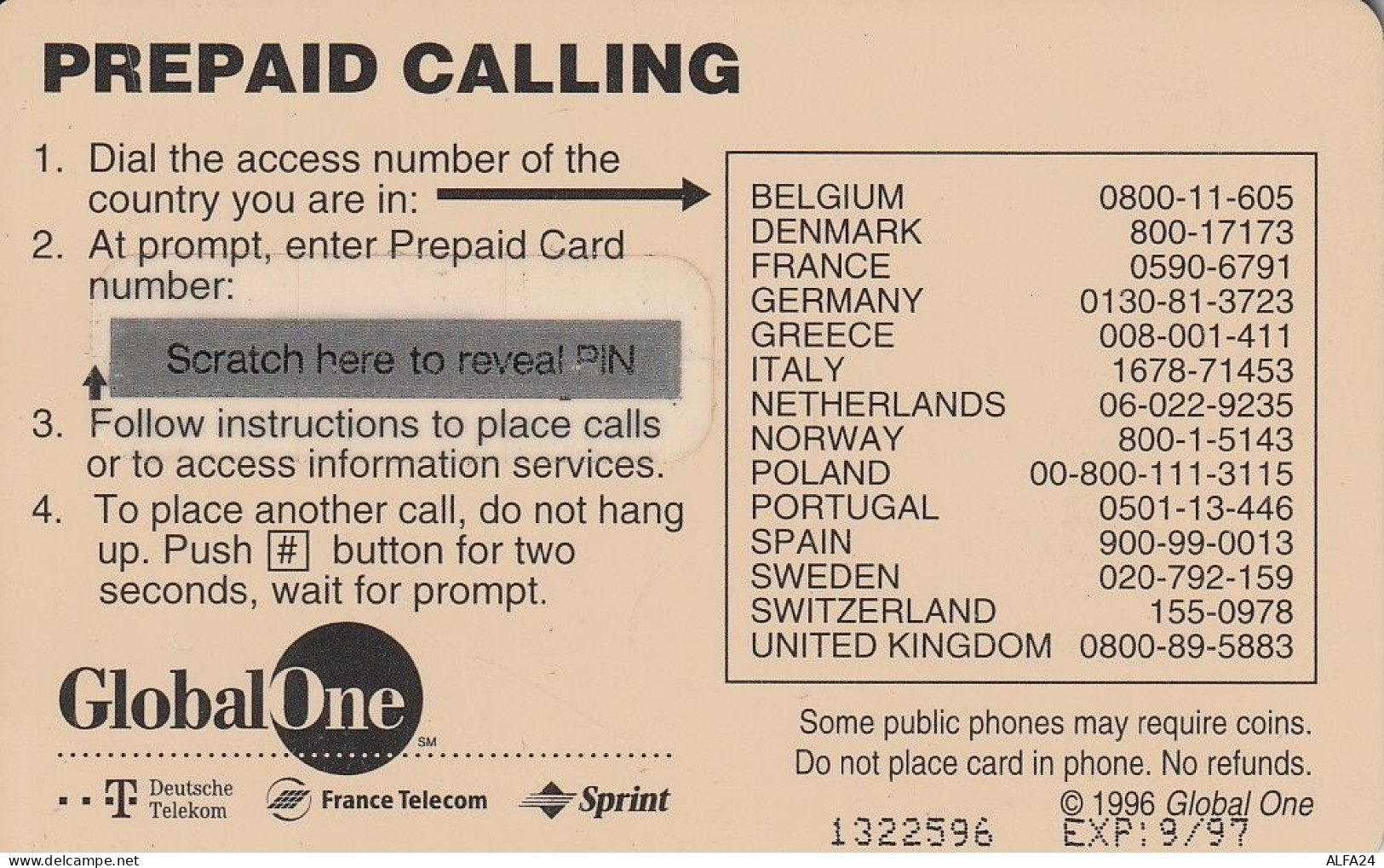 PREPAID PHONE CARD BELGIO  (CV2945 - [2] Prepaid & Refill Cards