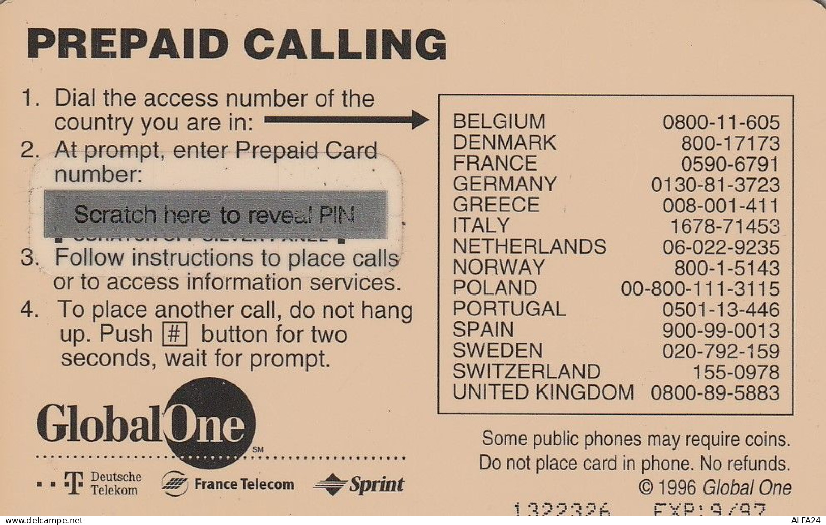 PREPAID PHONE CARD BELGIO  (CV2941 - GSM-Kaarten, Herlaadbaar & Voorafbetaald