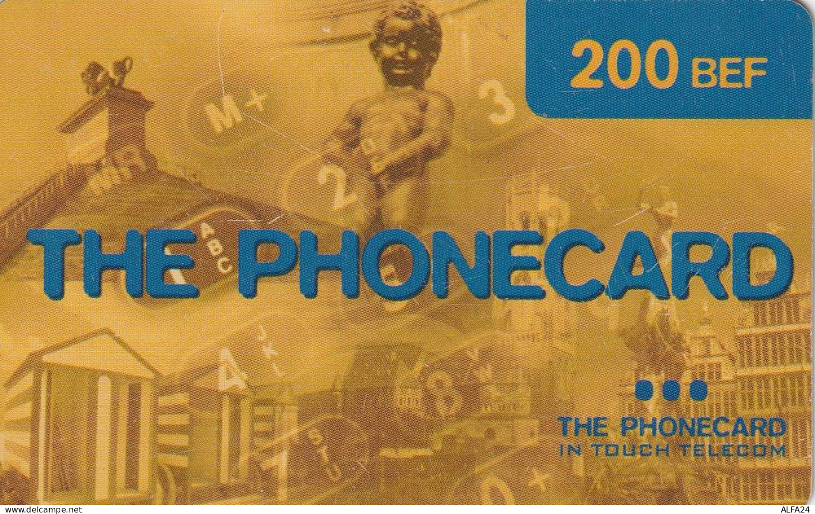 PREPAID PHONE CARD BELGIO  (CV2933 - GSM-Kaarten, Herlaadbaar & Voorafbetaald