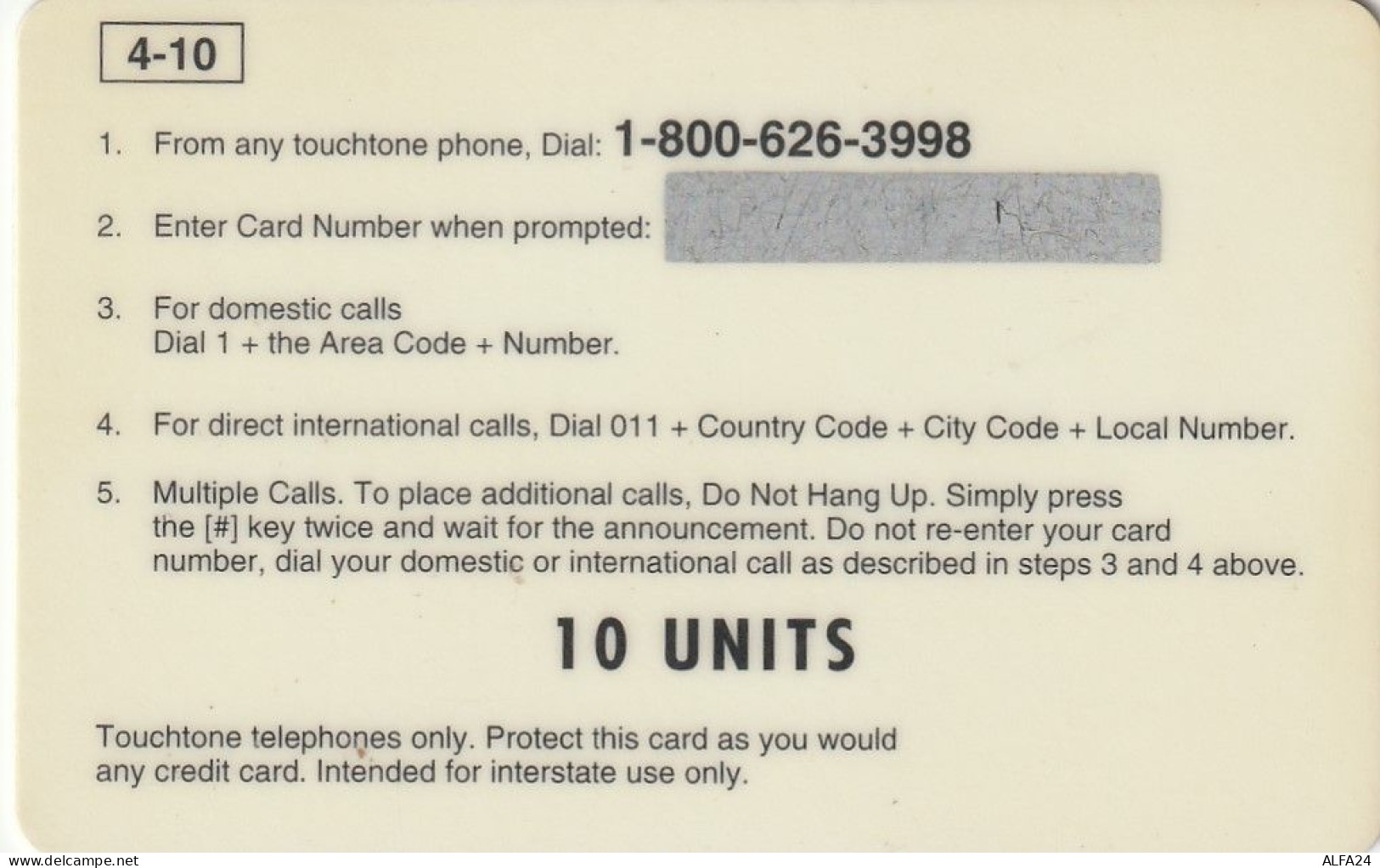 PREPAID PHONE CARD STATI UNITI LADY DIANA (CV4840 - Characters