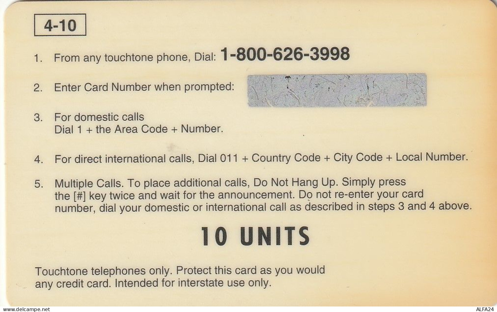 PREPAID PHONE CARD STATI UNITI LADY DIANA (CV4836 - Characters