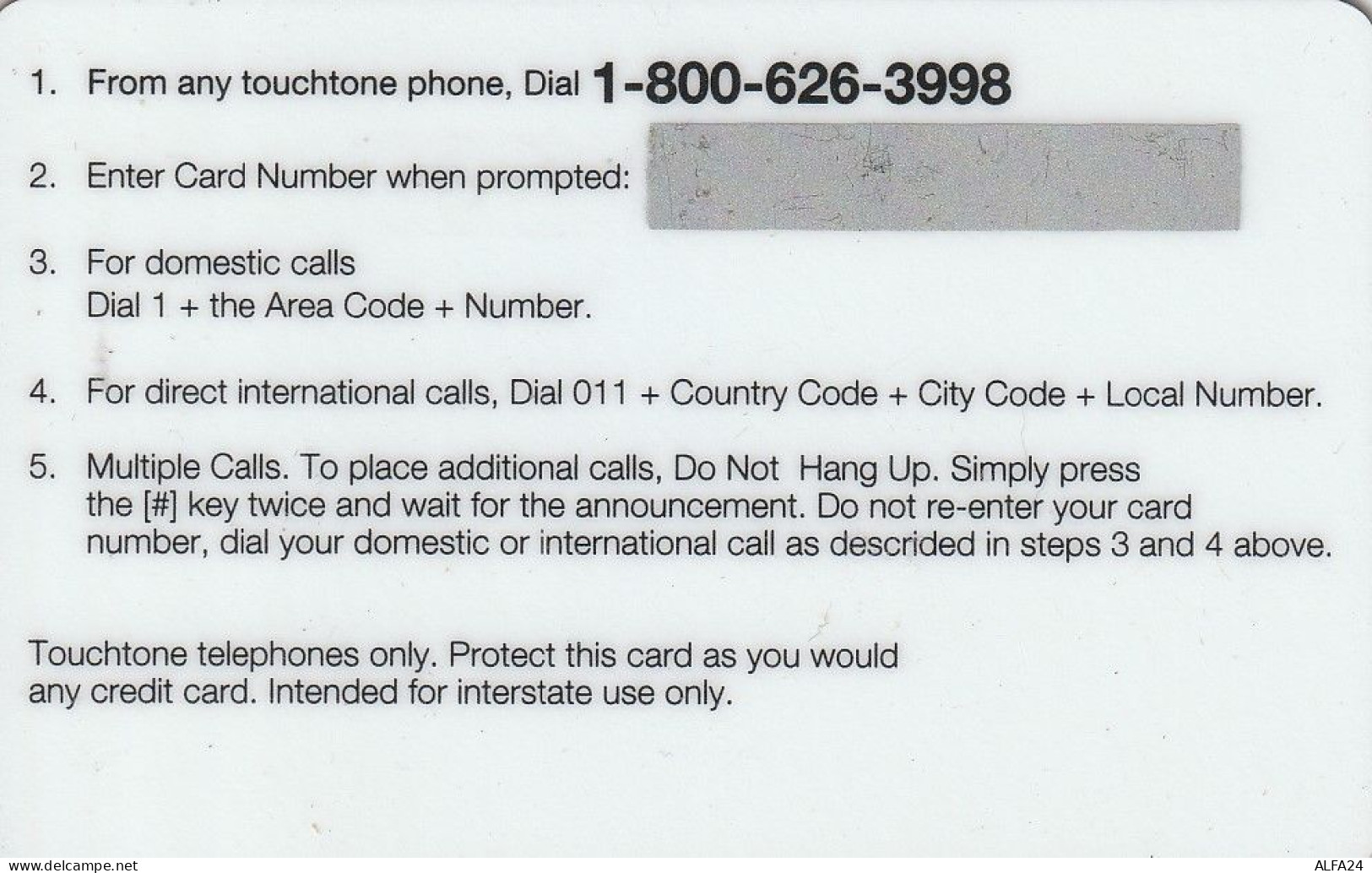 PREPAID PHONE CARD STATI UNITI BACKSTREET BOYS (CV4799 - Musica